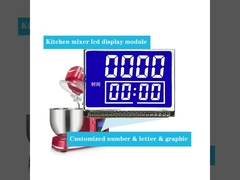 Display LCD segmentato STN personalizzato sfondo blu cifre bianche per la macchina mixer