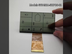 3.0V pannello LCD personalizzato schermo di seta nero segmentato TN trasmettitore FPC Connect