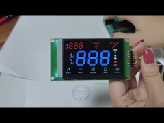 3.3V Display LCD a segmento personalizzato TN Riflettore bianco di sfondo per contatore di energia elettrica