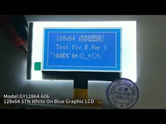 2.15 pollici 128x64 schermo grafico LCD STN Bianco su Blu 34PIN FPC di saldatura