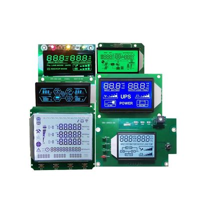 Polarizzatore LCD Transmissivo/Transriflettente/Riflettente Personalizzato Monocromatico 7 Segmenti LCD Dot Matrix COB Display Module Board