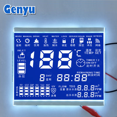 Un buon prezzo. HTN Blu 8 pollici segmentato pannello schermo LCD personalizzato per distributore d'acqua in linea