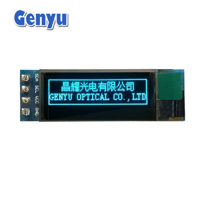Un buon prezzo. Blu Modulo OLED da 0,91 pollici 128x32 Risoluzione SSD1306 Interfaccia IIC Personalizzata in linea