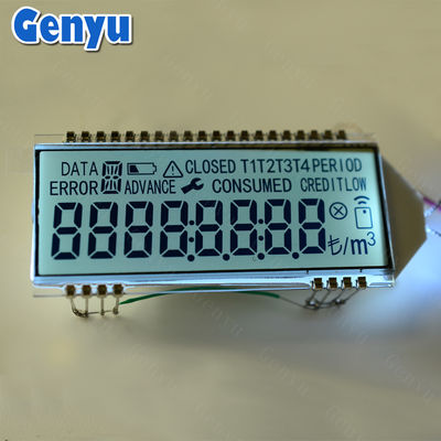 Un buon prezzo. Con retroilluminazione bianca schermo LCD personalizzato HTN Segmentato 28PIN Display LCD del contatore di energia in linea
