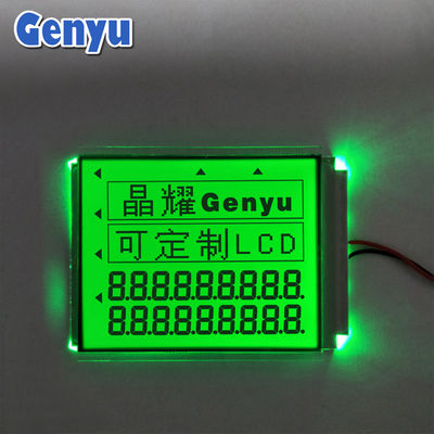 Un buon prezzo. 8.0V Pannello LCD personalizzato STN Digiti neri Verde retroilluminazione per bilancieri elettronici in linea