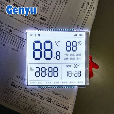 Un buon prezzo. Display LCD quadrato personalizzato con retroilluminazione bianca HTN Display LCD termostatico in linea