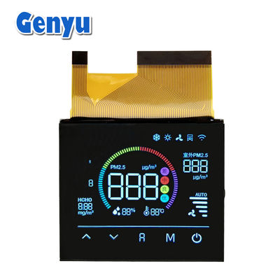 Un buon prezzo. 4.5V VA Display LCD Color Segmento nero Pannello 72PIN FPC Connect Per Purificatore d'aria in linea