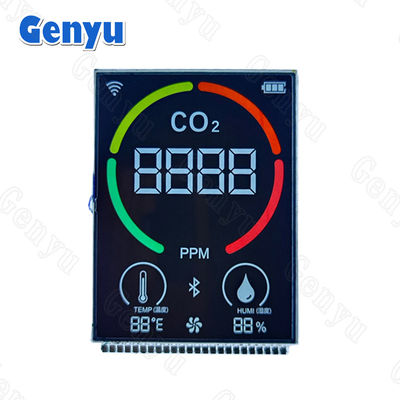 Un buon prezzo. 2Display LCD VA da 0,5 pollici a 4 cifre a 7 segmenti 24PIN per rilevatore di anidride carbonica in linea