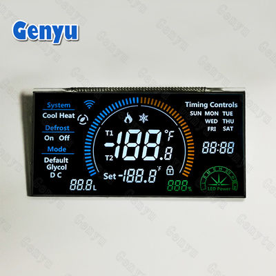 Un buon prezzo. 3.3V VA LCD Display Panel Black LCD Segment Display 46PIN Bianco retroilluminazione in linea