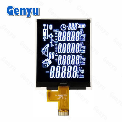 Un buon prezzo. Segmento nero COG LCD VA Display caratteri bianchi 2, 4 pollici schermo LCD per telemetro in linea