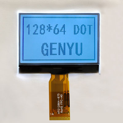 Un buon prezzo. 1.88 pollici 128x64 Dot Matrix LCD Display Module FSTN Bianco 14PIN SPI Interfaccia in linea