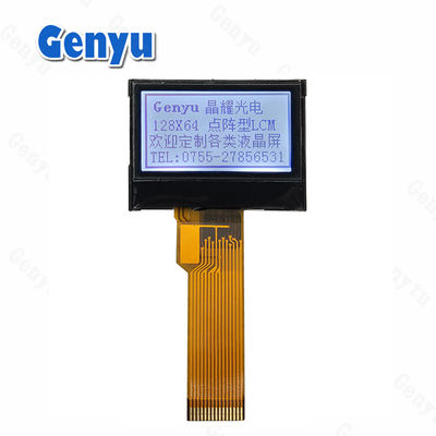 Un buon prezzo. 0.96 pollici 128x64 Monocromo FSTN LCD Display 15 pin Bianco retroilluminazione Interfaccia SPI in linea