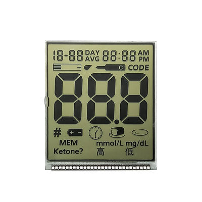 Un buon prezzo. Display a segmento LCD personalizzato HTN positivo senza retroilluminazione per glucometro nel sangue in linea
