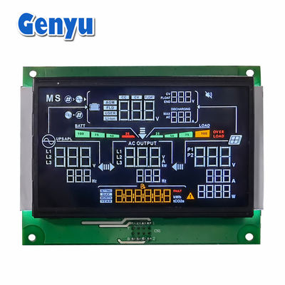 Un buon prezzo. Display LCD segmento personalizzato 4,3 pollici VA schermo nero luce di fondo bianca 5,0V in linea