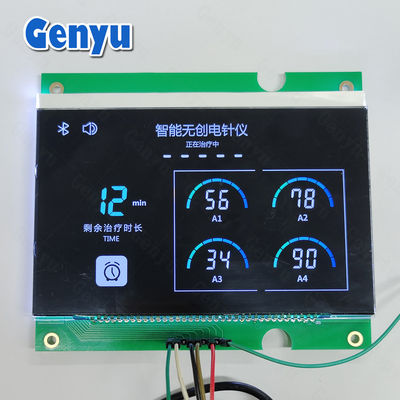 Un buon prezzo. 4.8V VA LCD Modulo LCM Segmenti di colore nero per apparecchiatura di elettoacupunzione in linea