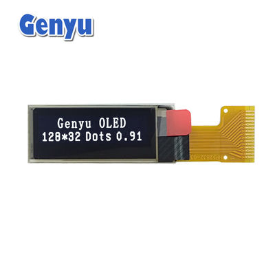 Un buon prezzo. 0.91 pollici display OLED 128x32 Risoluzione Bianco 15 pin FPC SPI Interfaccia in linea
