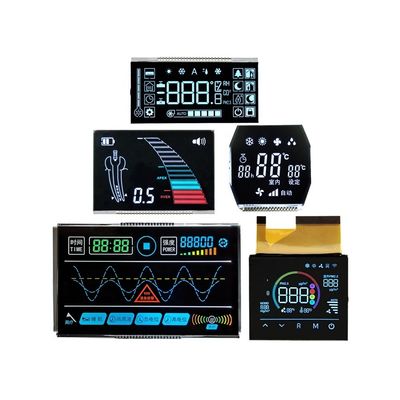 Un buon prezzo. Custom LCD Display Module 8 Digit 7 Segment Display with Black Background LCD Size TN VA Black Monochrome LCD Screen in linea
