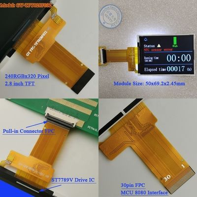 Un buon prezzo. Display LCD IPS TFT da 2,4 pollici per dispositivi medici con certificazione ISO9001 e angolo di visione libero in linea